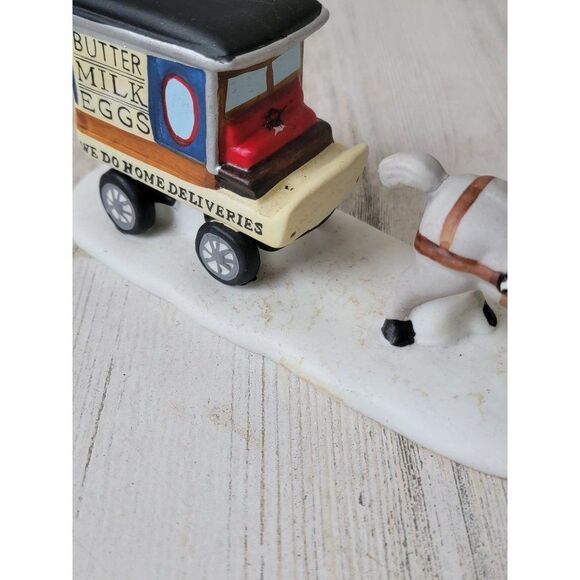 Lemax milk wagon Village accessory butter eggs xmas village accessory - Picture 2 of 9